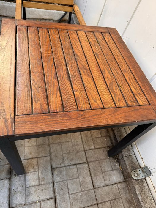 Scaune terasa exterioara, foarte robuste 6 buc. + 4 mese patrate