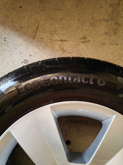 Jante OEM Skoda 16" + cauciucuri vara Continental