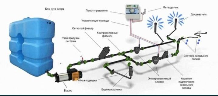 Автополива системы