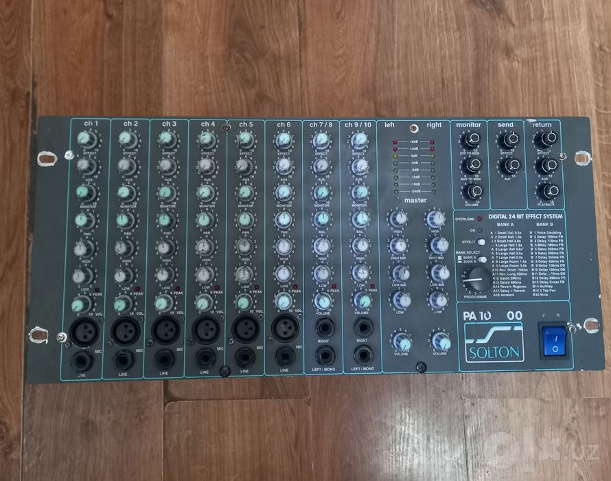 Микшерные пульты Alto Yamaha Behringer Grand Solton для школы-студии.