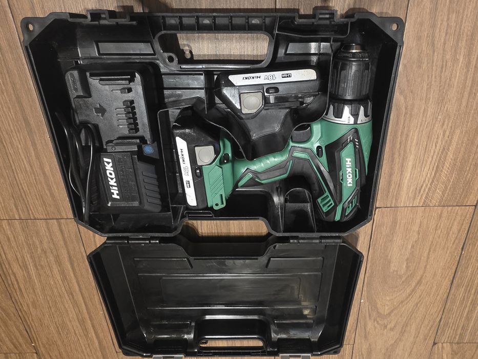 Masina de gaurit si insurubat Hikoki DS18DJL, 2 acumulatori 1,5 Ah,