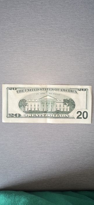 Банкнота от 20 долара с дефект