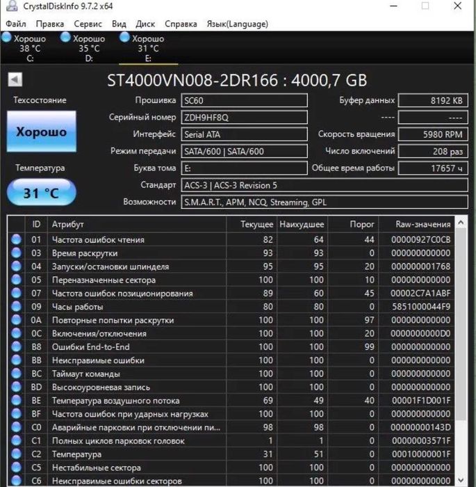 Жесткий диск 4тб | 4tb HDD Seagate