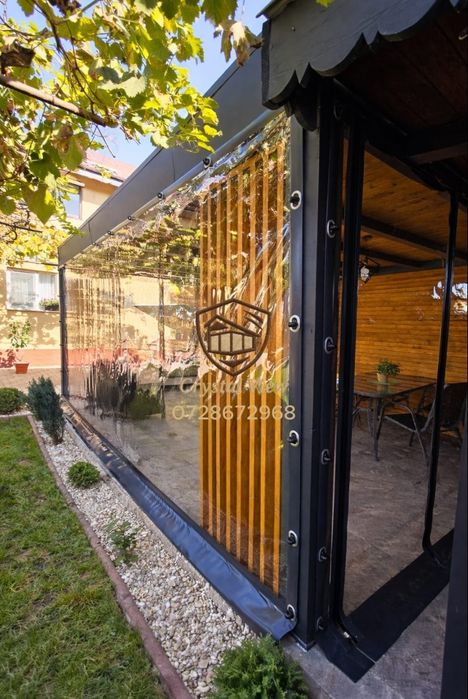 Închideri terase si foisoare cu folie transparentă