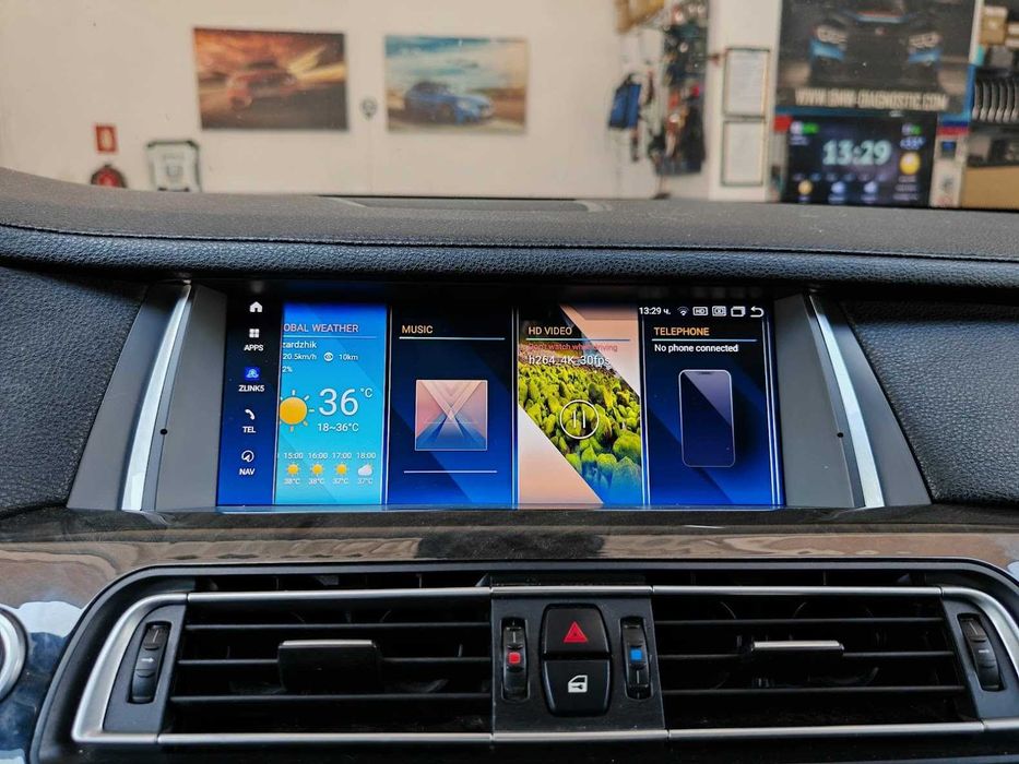 Навигация ANDROID 14 8GB RAM 128GB HDD BMW F01 F02 БМВ 7-серия Ф01 Ф02 Андроид + Apple Carplay