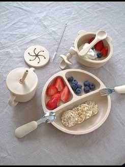 Посуда для малышей силиконовая набор