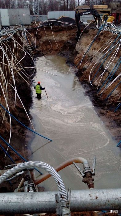 Водопонижения грунтов,скважина,свайные фундаменты под ключ.