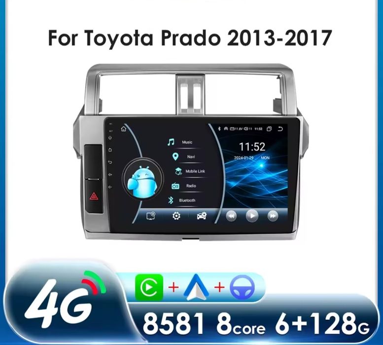 Navigatie android Toyota Land Cruiser Prado