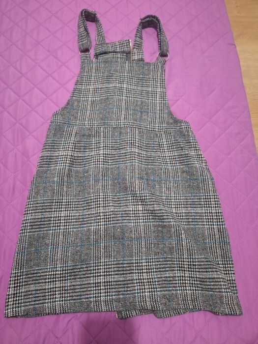 Rochie salopeta cu model in carouri