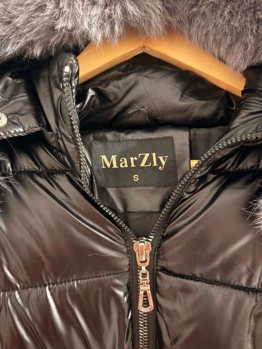 Зимно яке със сив пух