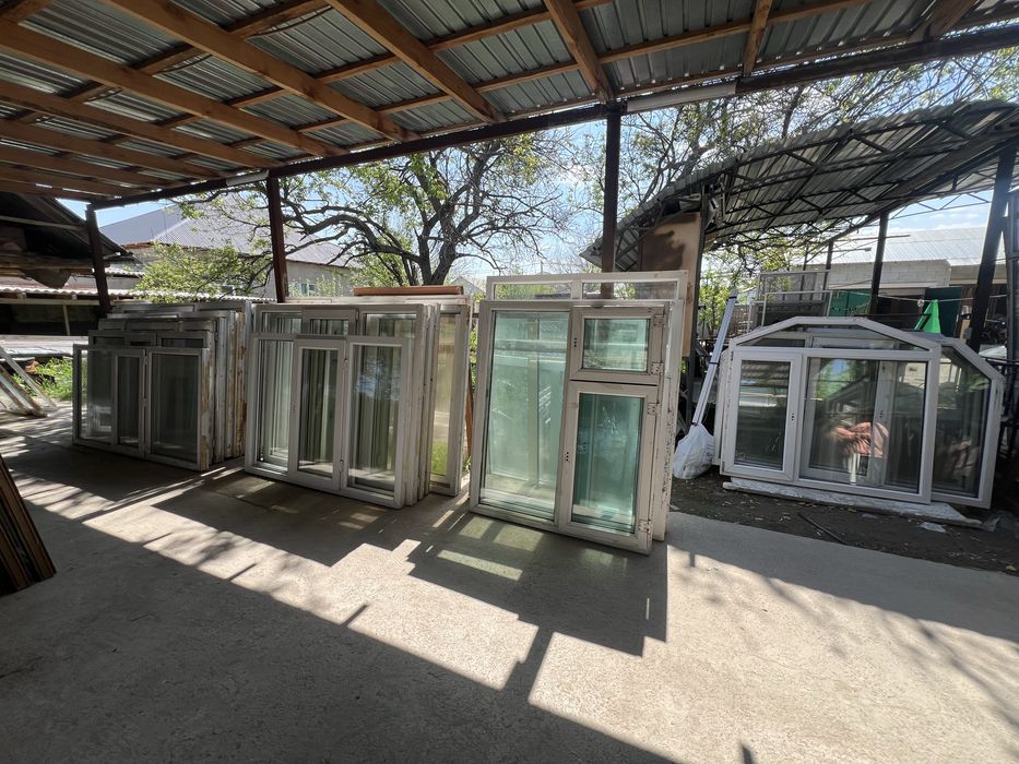 Б/У пластиковые окна,акфа терезелер;