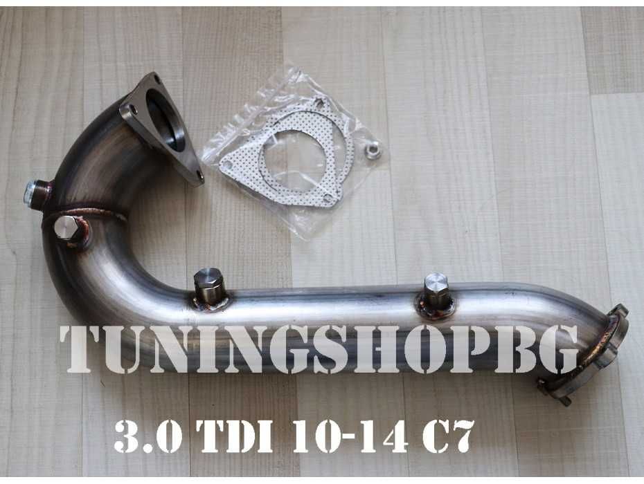 Тунинг ЗА Audi A6 C7 А7 3.0 TDI 2010-18 | ГОЛЯМ ИнТерКулеР и ДаунпайП
