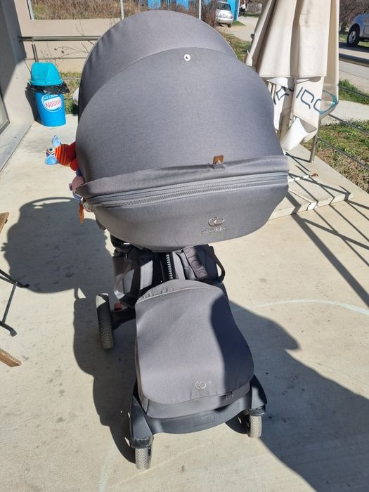 Stokke Xplory X + бебешки кош + летен кош - цвят Modern Grey