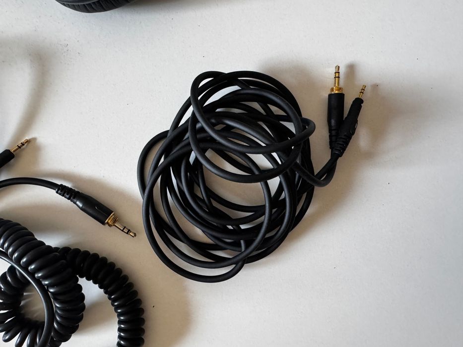 Слушалки Audio-Technica - ATH-M50X, черни + кабели