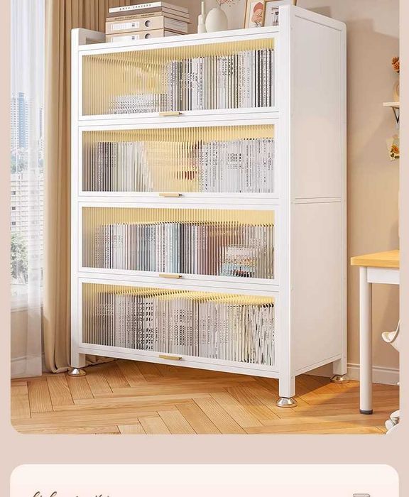 Металлический книжный шкаф Каидия – подъемными дверцами эколого-чистый