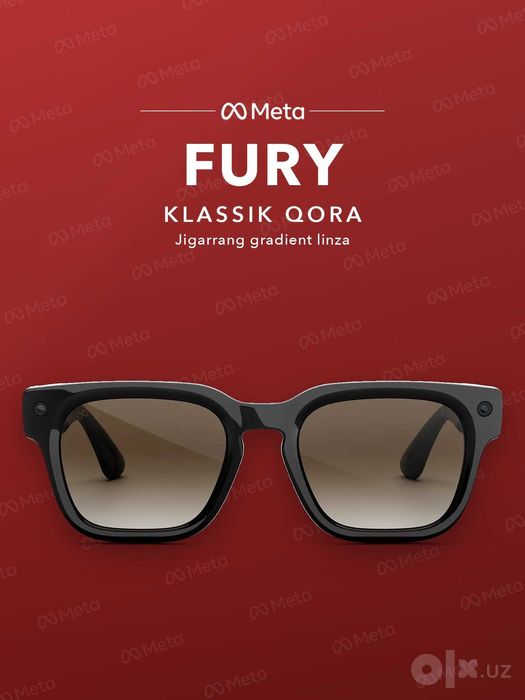 Meta Glasses Fury Classic Black, линзы коричневый градиент — оригинал