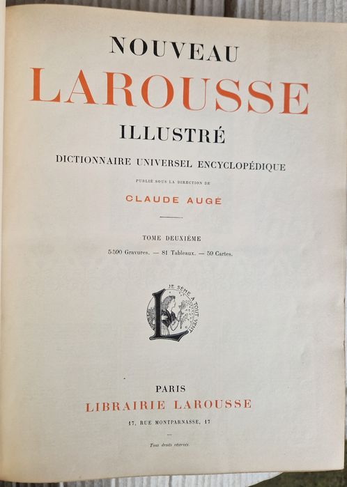 Vând dictionar Noul Larousse ilustrat -6 volume