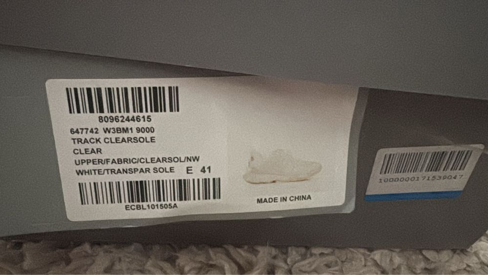 Balenciaga Track clear sole 41