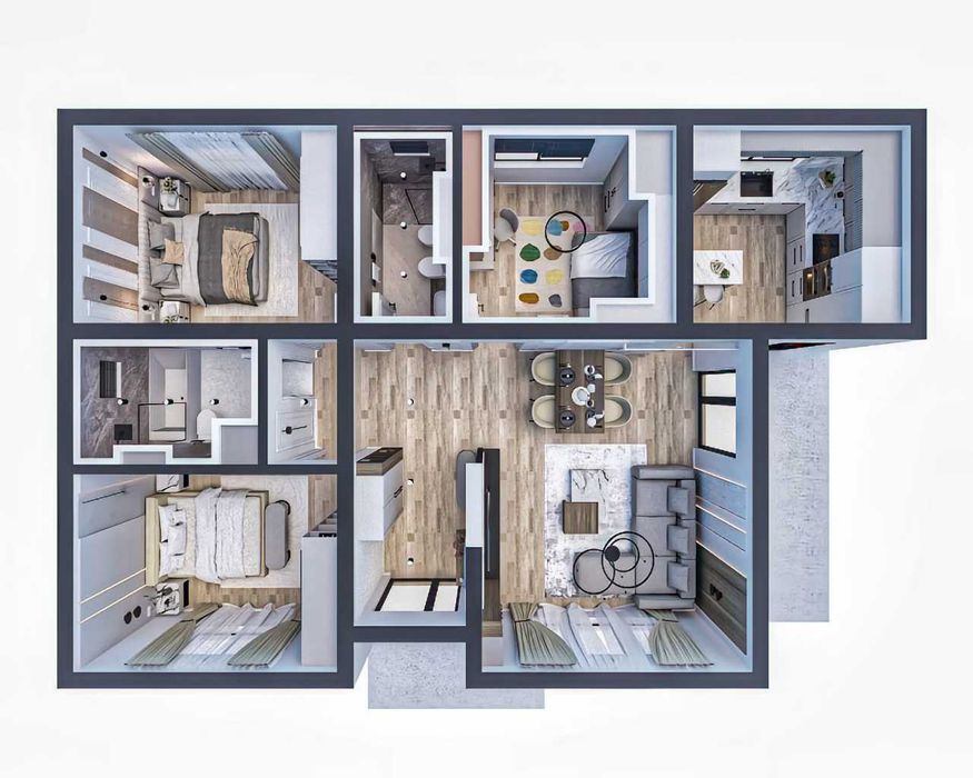 CASA Mediteraneana /4cam/Asfalt /Incalzire pardoseala/Canalizare