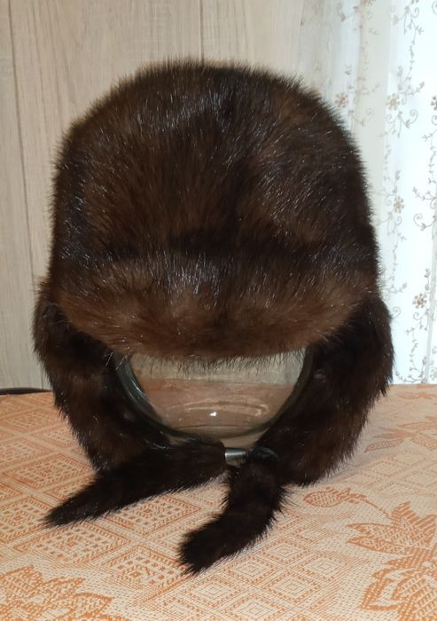 Норковая шапка чистый мех