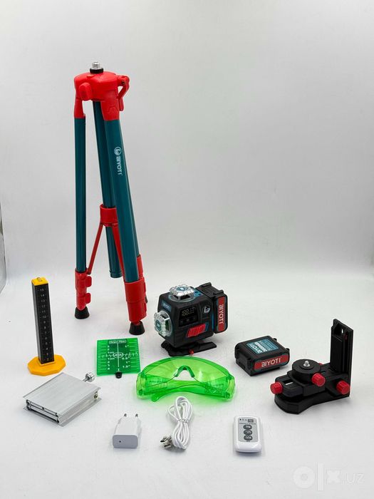 Lazerniy uroven Lazerli Nivelir BIYOTI BYT-4P — 4D Лазерный уровень