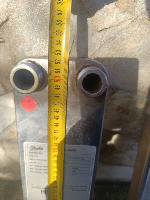 Топлообменник вода вода .