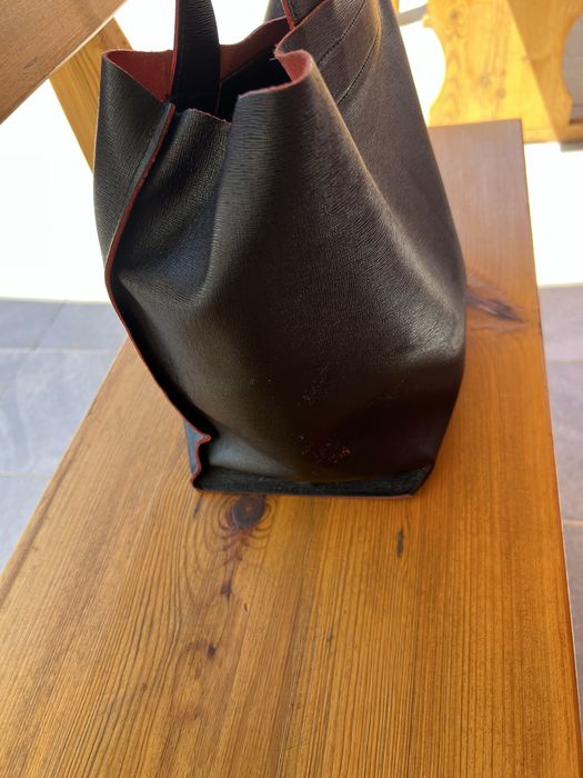 Чанта естествен велур и кожа Furla