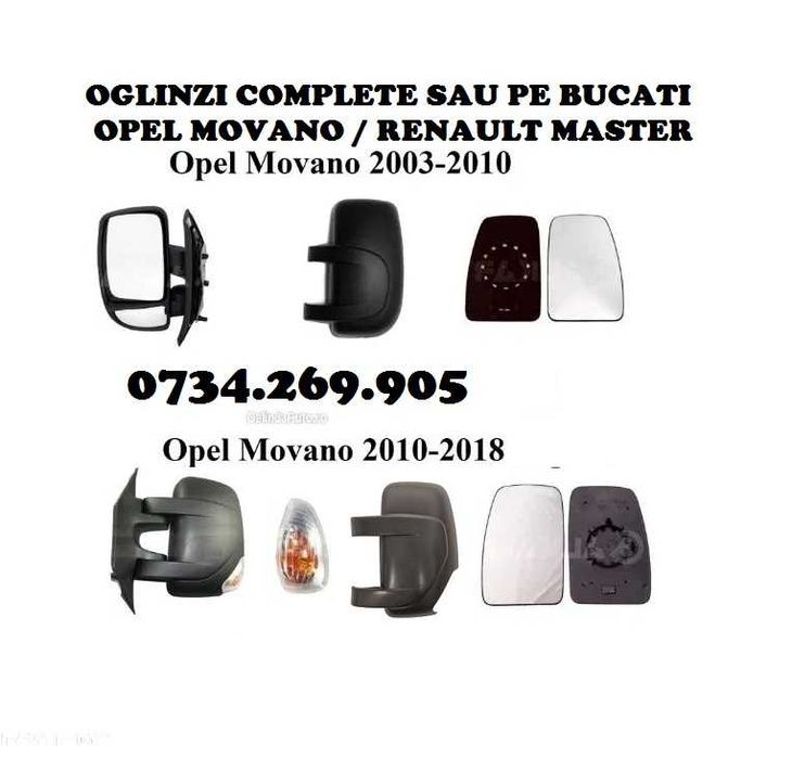 OPEL MOVANO RENAULT MASTER oglinzi geam sticla oglinda stanga dreapta