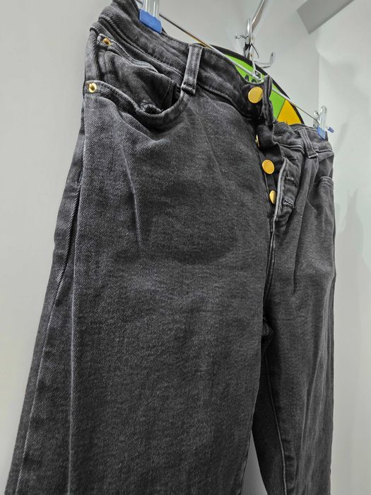 Blugi evazați Zara 38 negru -gri