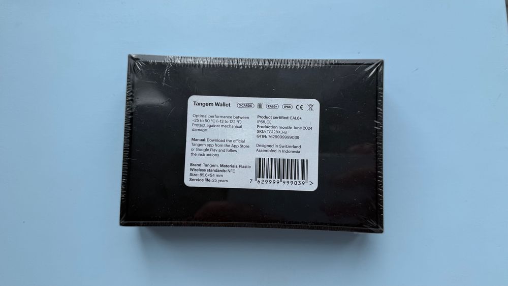 Tangem 2.0, аппаратный кошелёк, 3 карты
