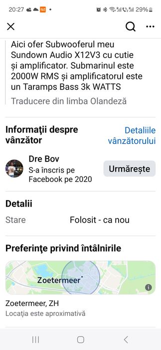Sunet puternic 3000 roni