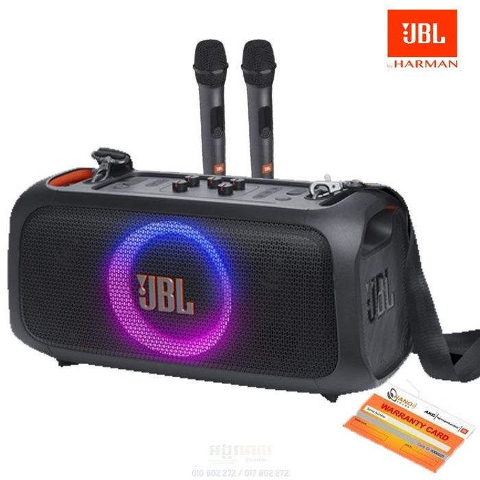 JBL PartyBox On-The-Go 2 — колонка с 2 микрофонами. Есть доставка