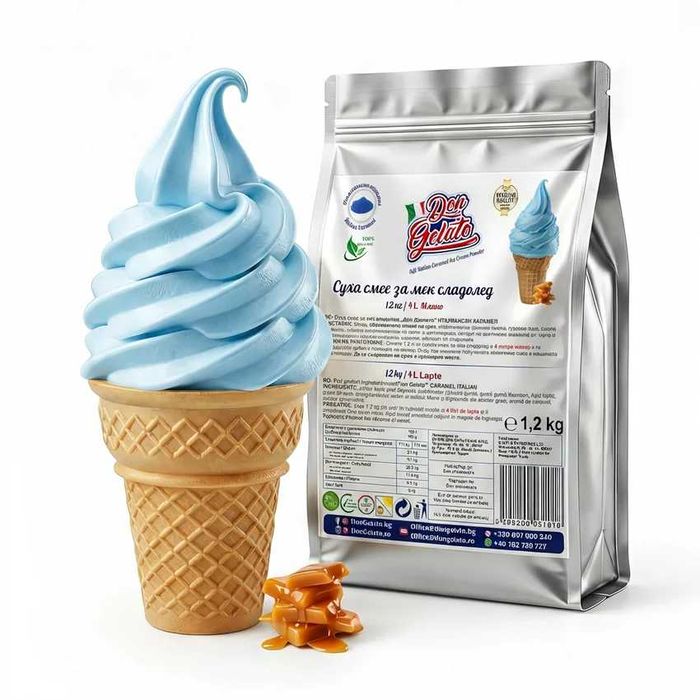 Сухи смеси за сладолед Don Gelato – Премиум качество с мляко, 12 вкуса