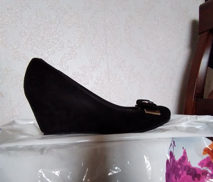 Туфли замшевые б/у