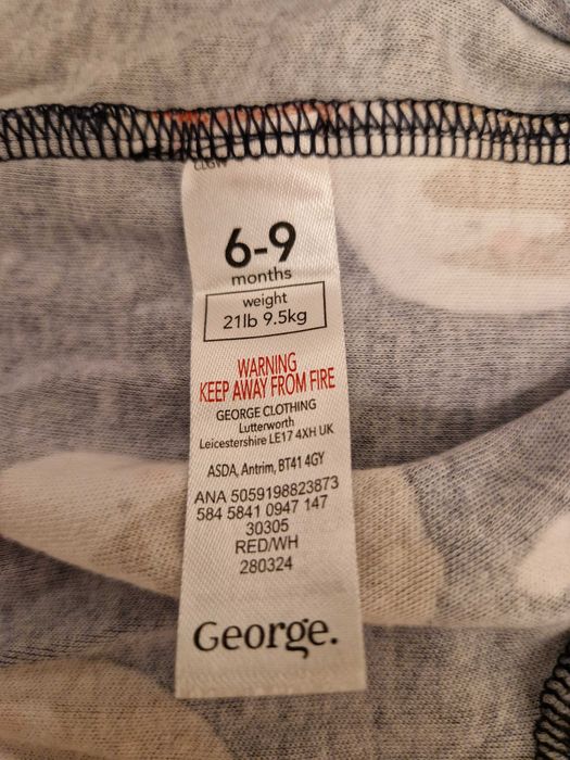 Мек коледен ромпър