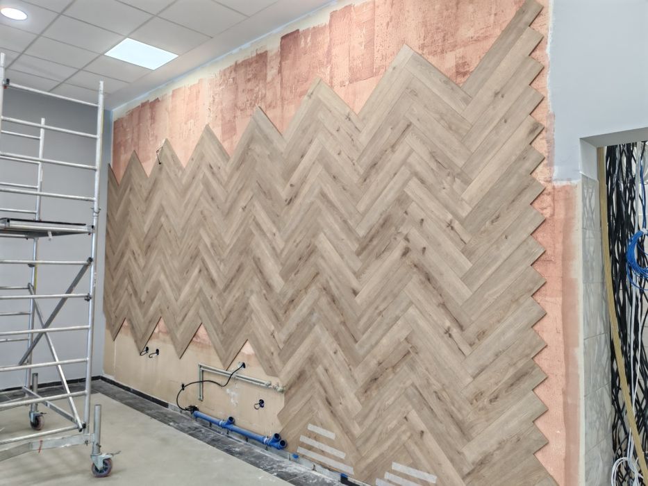 Монтаж на ламиниран ПАРКЕТ, SPC  рибена кост, шаврон