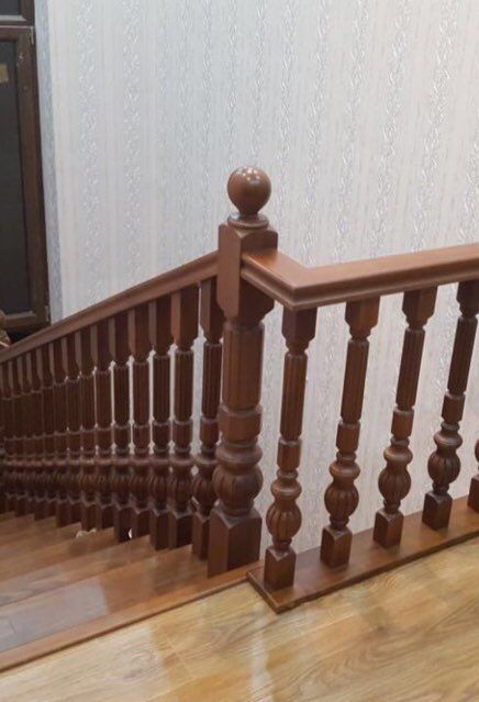 Деревянные лестницы Yog'ochdan zinalar