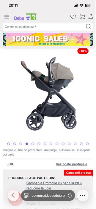 Carucior Joie finiti signature 3 in 1