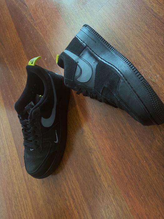 nike air force 1 low’swoosh decupat-negru marimea 44.5