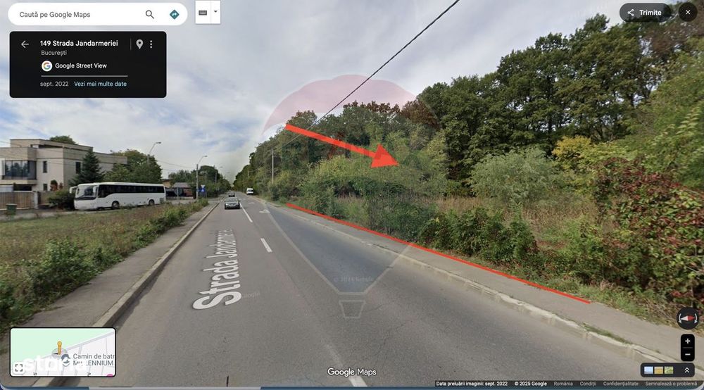 Teren de vanzare, 1,250mp Strada Jandarmerie, Baneasa
