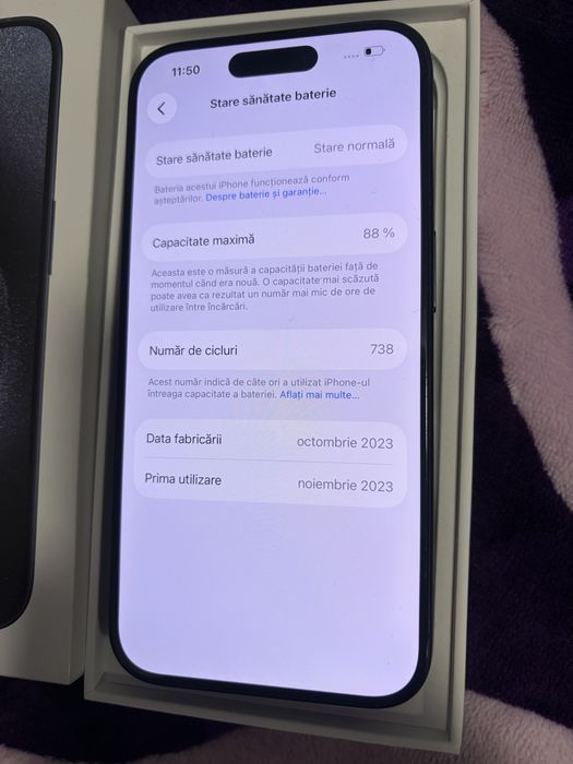 Iphone 15 Pro  Blue Titanium 128GB