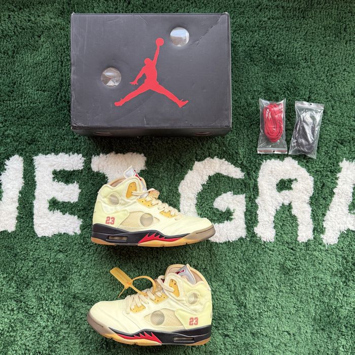 Jordan 5 Retro x Off-White Sail 44