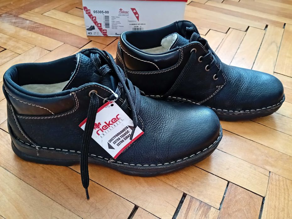 Rieker №43 - боти от ест.кожа -  55 EUR