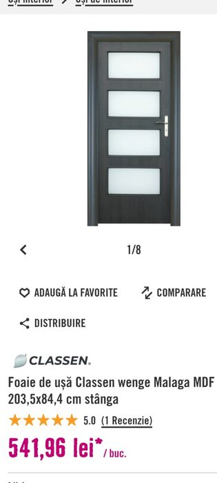 Uși  cu Toc  de 28-34 cm Classen Polonia pentru goluri de 74/84/9104