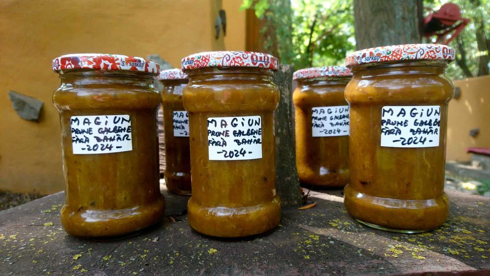 Magiun din Prune Negre, Galbene - fara zahar - 100% NATURAL