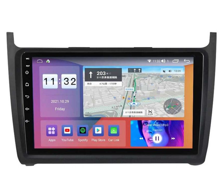 Мултимедия Двоен дин за VW Polo Навигация за Volkswagen плеър Android