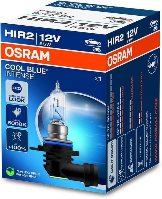Автомобилни крушки Osram COOL BLUE INTENSE +100% H1/H4/H7/H8/H11/HB3/HB4/HIR2/ксенонови(XENON/HID)