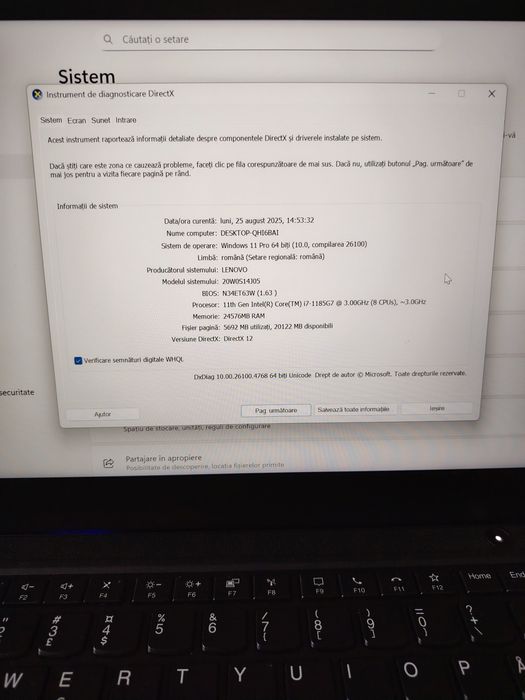 Laptop Lenovo Thinkpad i7 a 11-a gen 3.00 Ghz 24Gb RAM 500Gb ssd