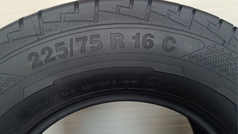 6бр гуми 225/75/R16c/continental contivancontact100/dot0421г/6.5мм