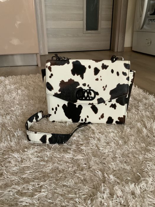 Малка дамска чанта с животински принт